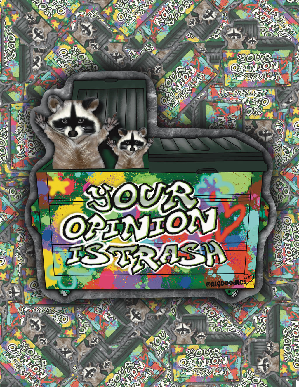 Your Opinion is Trash Sticker