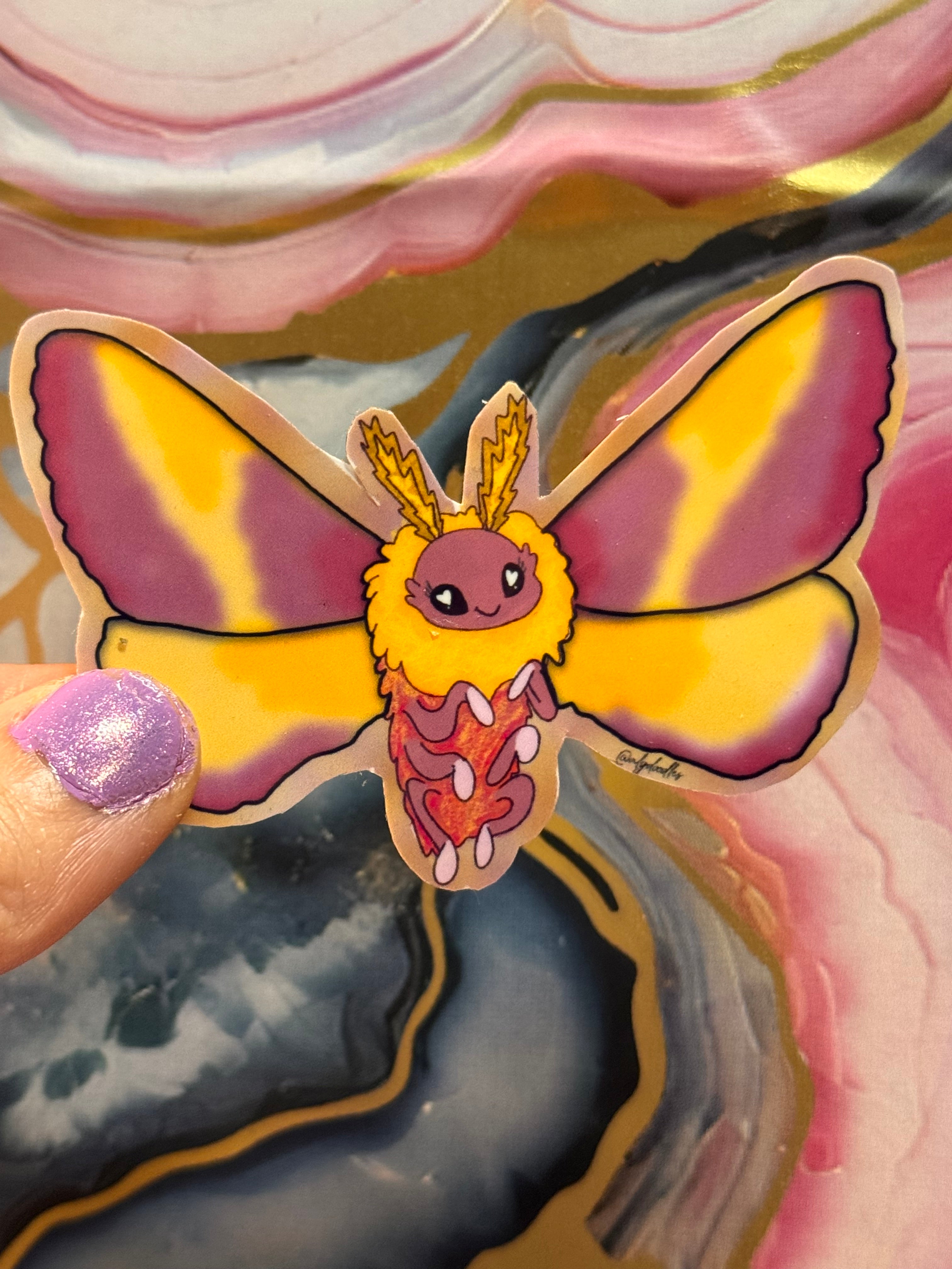 Sunbeam Moth Sticker